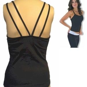 Activewear tank by Nina Bucci Black M/L NEW NWT